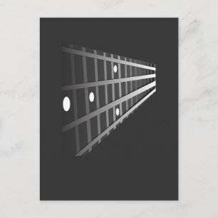 Bass Guitar Fret Musician Player Metal Rock Music Briefkaart