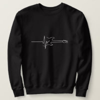 Bass Guitar Heartbeat Zwart