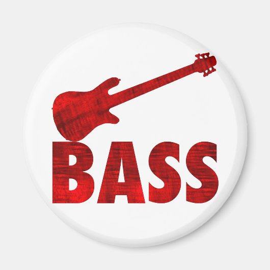 Bass Guitar Magneet (Voorkant)