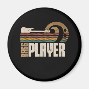 Bass Guitar Player Bass Clef Gift Bass Magneet