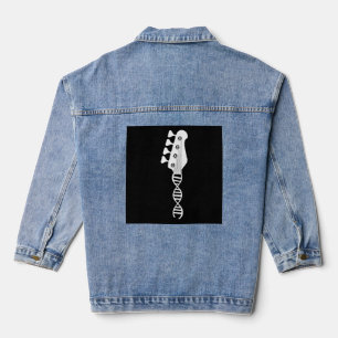 Bass Guitar Player Bassist Denim Jacket