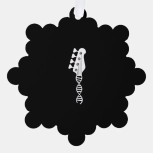 Bass Guitar Player Bassist Ornament Kaart