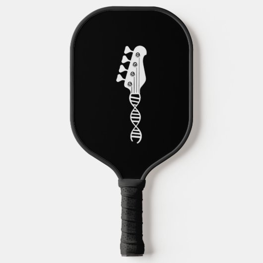 Bass Guitar Player Bassist Pickleball Paddle (Voorkant)