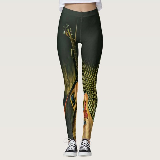 Bass guitar player leggings (Voorkant)