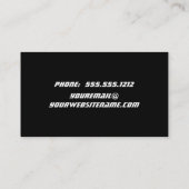 Bass Guitar Player Visitekaartje (Achterkant)