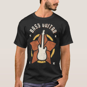 Bass Guitar Retro Classic Music T-shirt