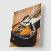 Bass Guitar Vierkante Klok (Hoek)