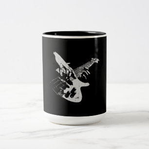 Bass Guiter Player Gift Bass Tweekleurige Koffiemok