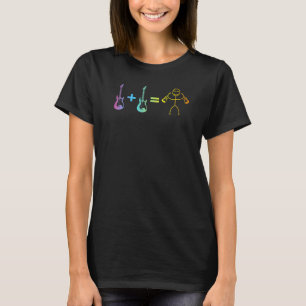 Bass Guiter Player Stick Figuur Bass Guitarist T-shirt