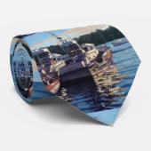 Bass Harbor Classic Gevist bootkunst Stropdas (Opgerold)