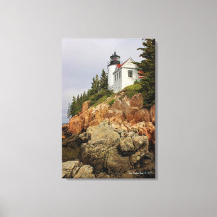 Bass Harbor Head Light Station Canvas Afdruk