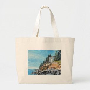 Bass Harbor Lighthouse Grote Tote Bag