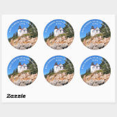 Bass Harbour Head Lighthouse Maine Stickers (Feuille)