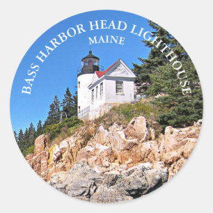 Bass Harbour Head Lighthouse Maine Stickers