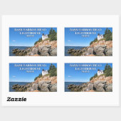 Bass Harbour Head Lighthouse, Stickers Maine (Feuille)