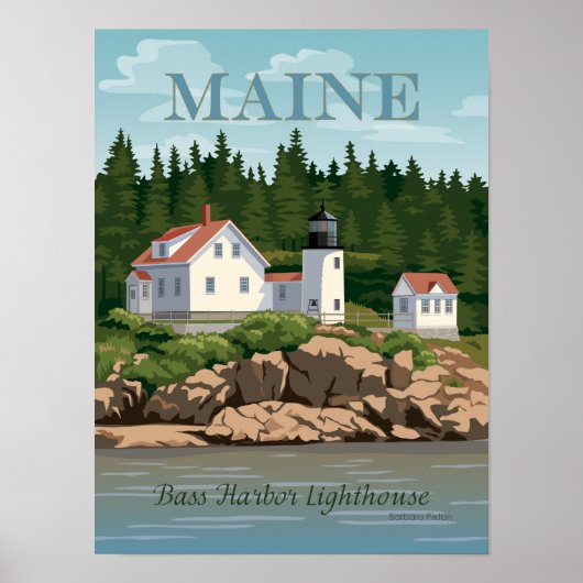 Bass Harbour Lighthouse Poster (Voorkant)