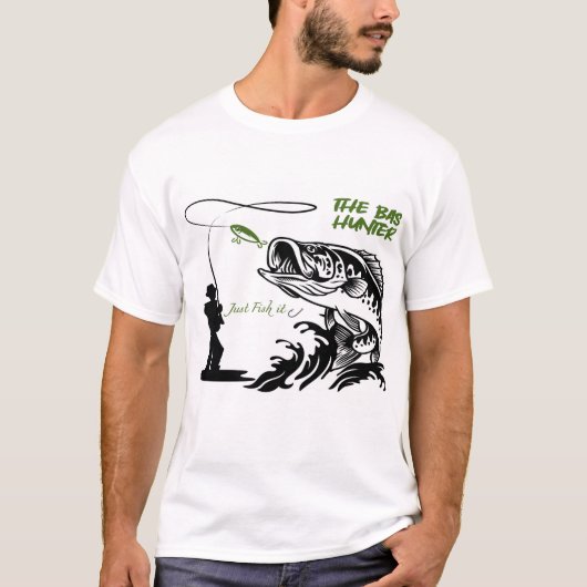 Bass Hunter ontwerp T-shirt (Voorkant)
