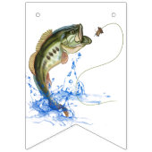 Bass Jumping Vist Happy Birthday Vlaggetjes (Eerste vlag)