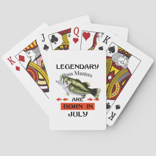 Bass Masters juli Pokerkaarten (Achterkant)