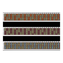 Bass Notes Poster papier (halfglans) Perfect Poster