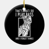 Bass Player Bass Guiter Keramisch Ornament (Achterkant)