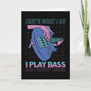 Bass Player-cadeau Kaart