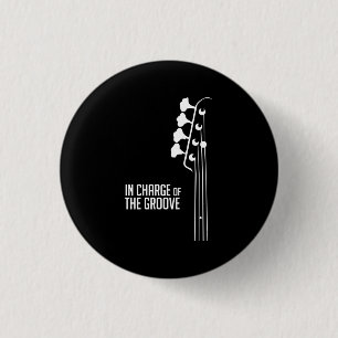 Bass Player In Charge of the Groove Ronde Button 3,2 Cm