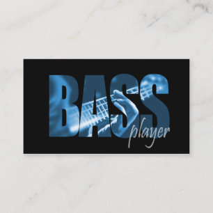 Bass Player Musician Visitekaartje