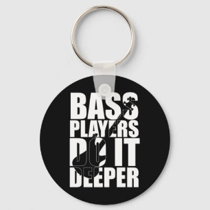 Bass players doen het dieper sleutelhanger