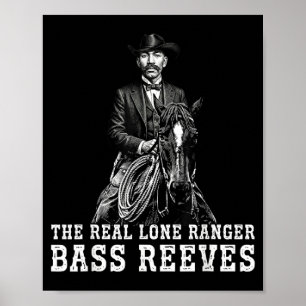 Bass Reeves De Echte Lone Ranger Western Black Zij Poster