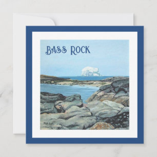 Bass Rock, Noord-Berwick, Schotland door Pola.B.Al Feestdagenkaart