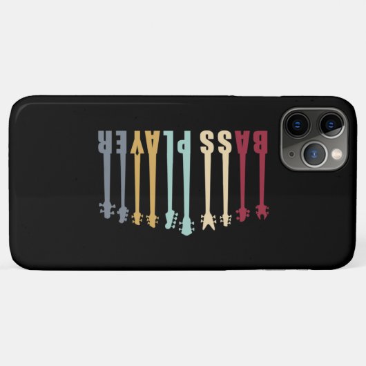 Bass-speler Case-Mate iPhone Case (Achterkant (horizontaal))