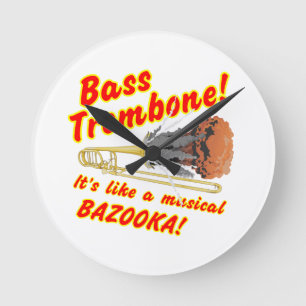 Bass Trombone Musical Bazooka Ronde Klok