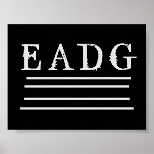 Bass Tuned Poster (Voorkant)