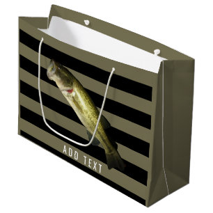 Bass Vissen Large Mouth Safari Green Gepersonalise Groot Cadeauzakje