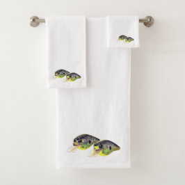 Bass Vist Crankbait Towel Set Bad Handdoek