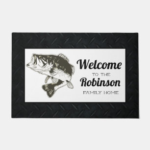 Bass Vist familienaam Welkom Mat