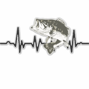 Bass Vist pulse hartslag sport Hobby auto Sticker