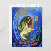 Bass Viste Happiness Briefkaart (Voorkant / Achterkant)