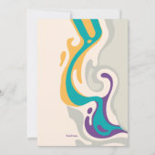 Bass Waves Musical Anniversaire Invitation (Dos)