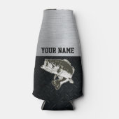 Basse à grande bouche Nom homme Bière Glacière (Devant)