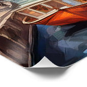 Basse-aarde, setting of waves perfect poster (Hoek)