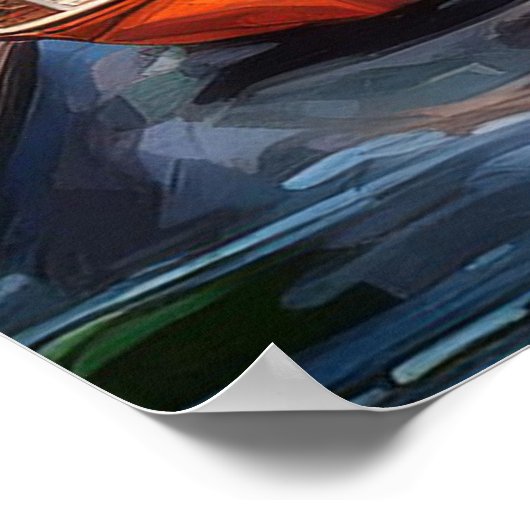 Basse-aarde, setting of waves poster (Hoek)