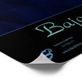 Basse Californie, Mexique poster par satellite (Coin)