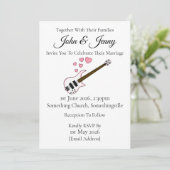 Basse Guitare Faire-part de mariage Baider Musicie (Debout devant)