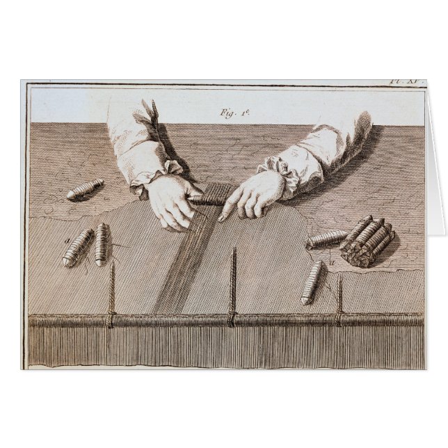 Basse-Lisse-techniek op de tapijten van Gobelins (Voorkant Horizontaal)