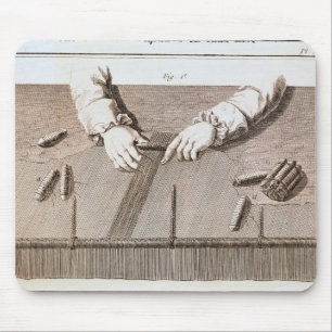 Basse-Lisse-techniek op de tapijten van Gobelins Muismat