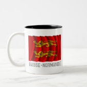 Basse-Normandie die zwaait met naam Tweekleurige Koffiemok (Links)