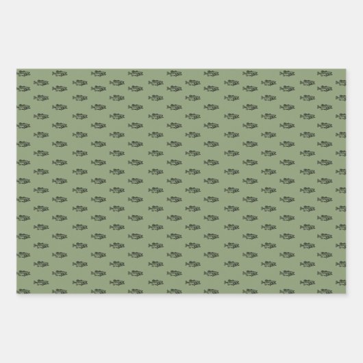 Basse Pêche Thématique Enveloppement Feuilles Papi (Devant)