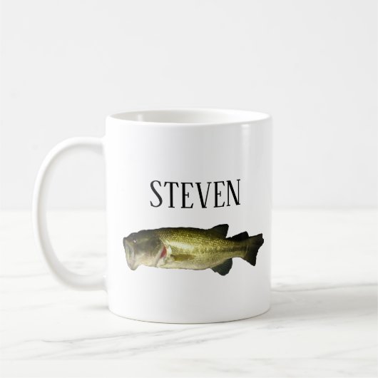Basse Personalisée Poisson Café Mug (Gauche)